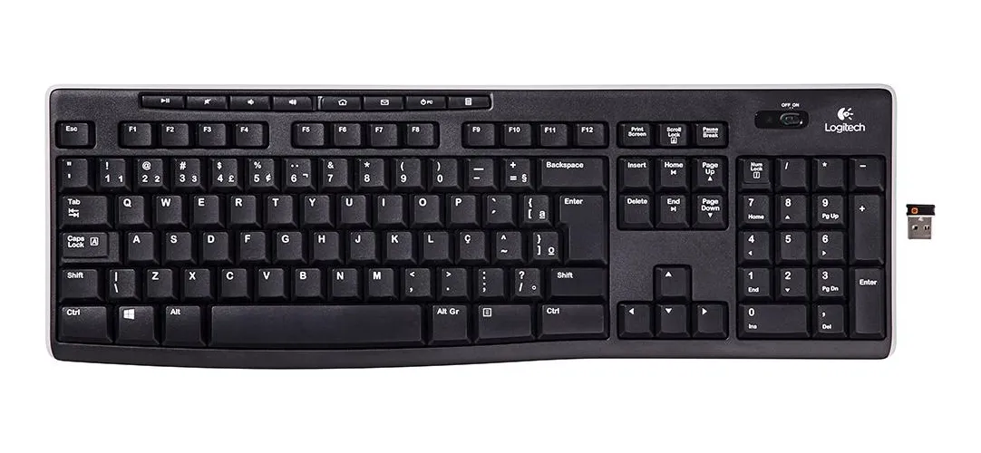 Teclado Logitech K270 Wireless para produtividade